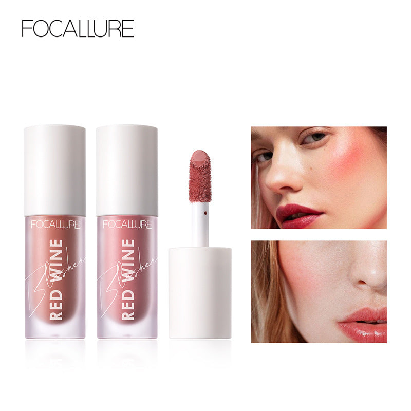 FOCALLURE Red Wine Liquid Blusher (6632924479682)