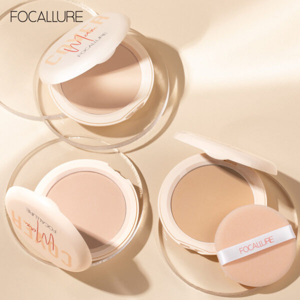 FOCALLURE's Covermax Two-way-cake Pressed Powder (6185877340354)